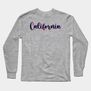 Colorful California Long Sleeve T-Shirt